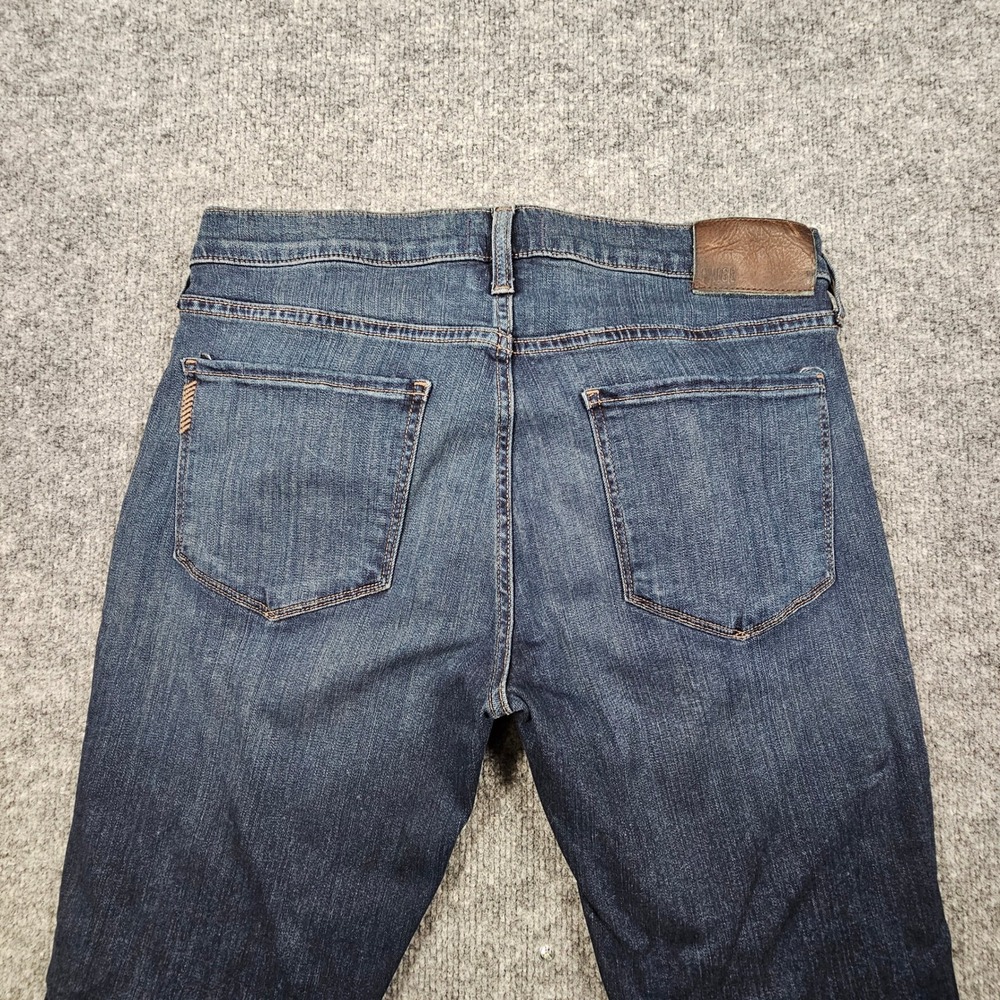 PAIGE Federal Transcend Slim Straight Jeans Mens 32 Cellar Dark Wash Blue - Picture 11 of 13